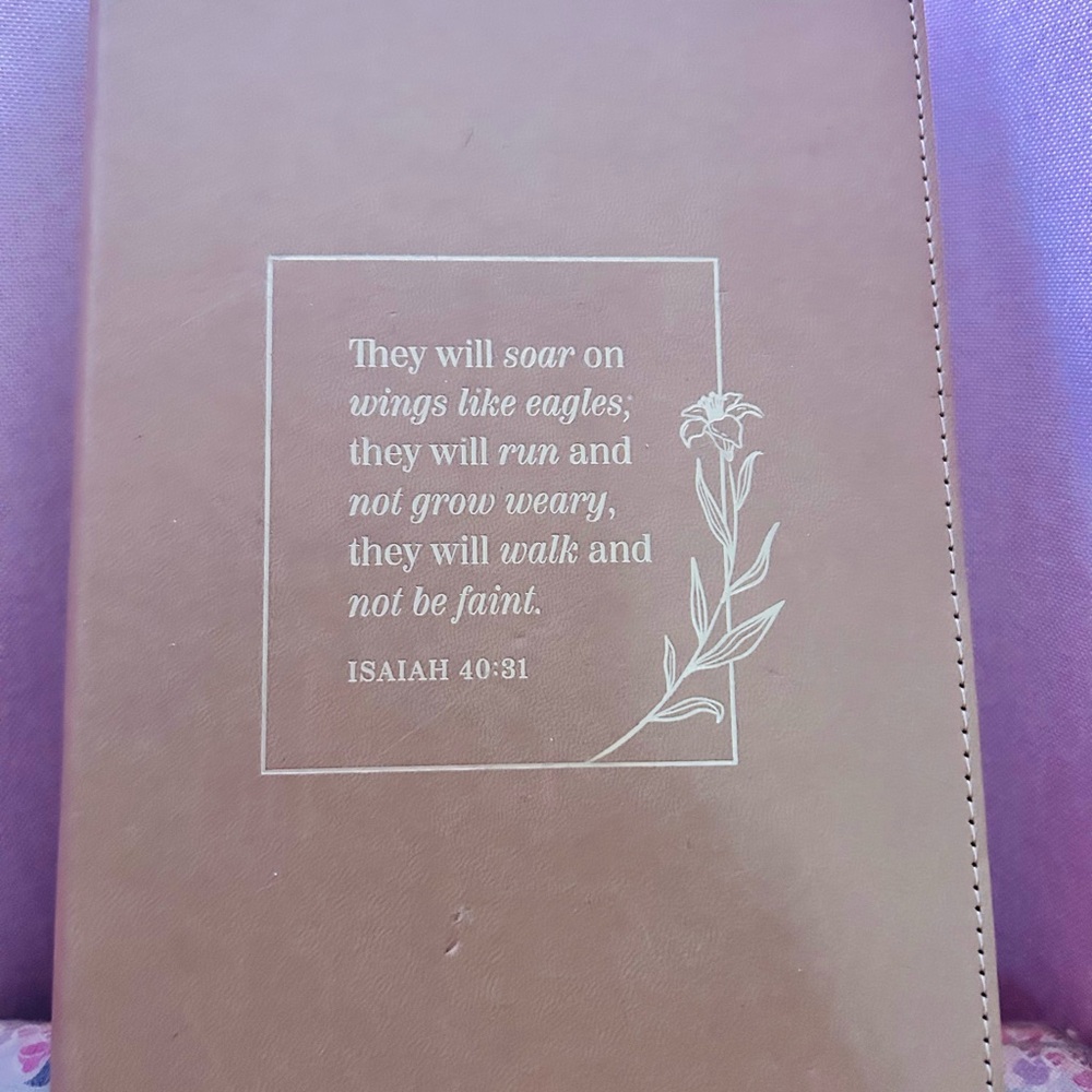 Beautiful Tan Christian with Bible verse